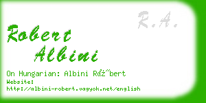 robert albini business card